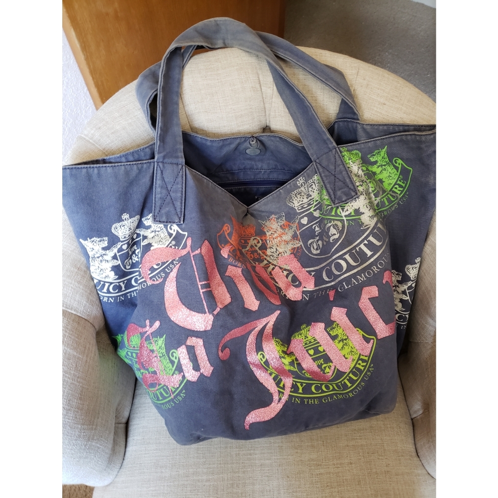 Juicy Couture vintage Tote cotton sparkly